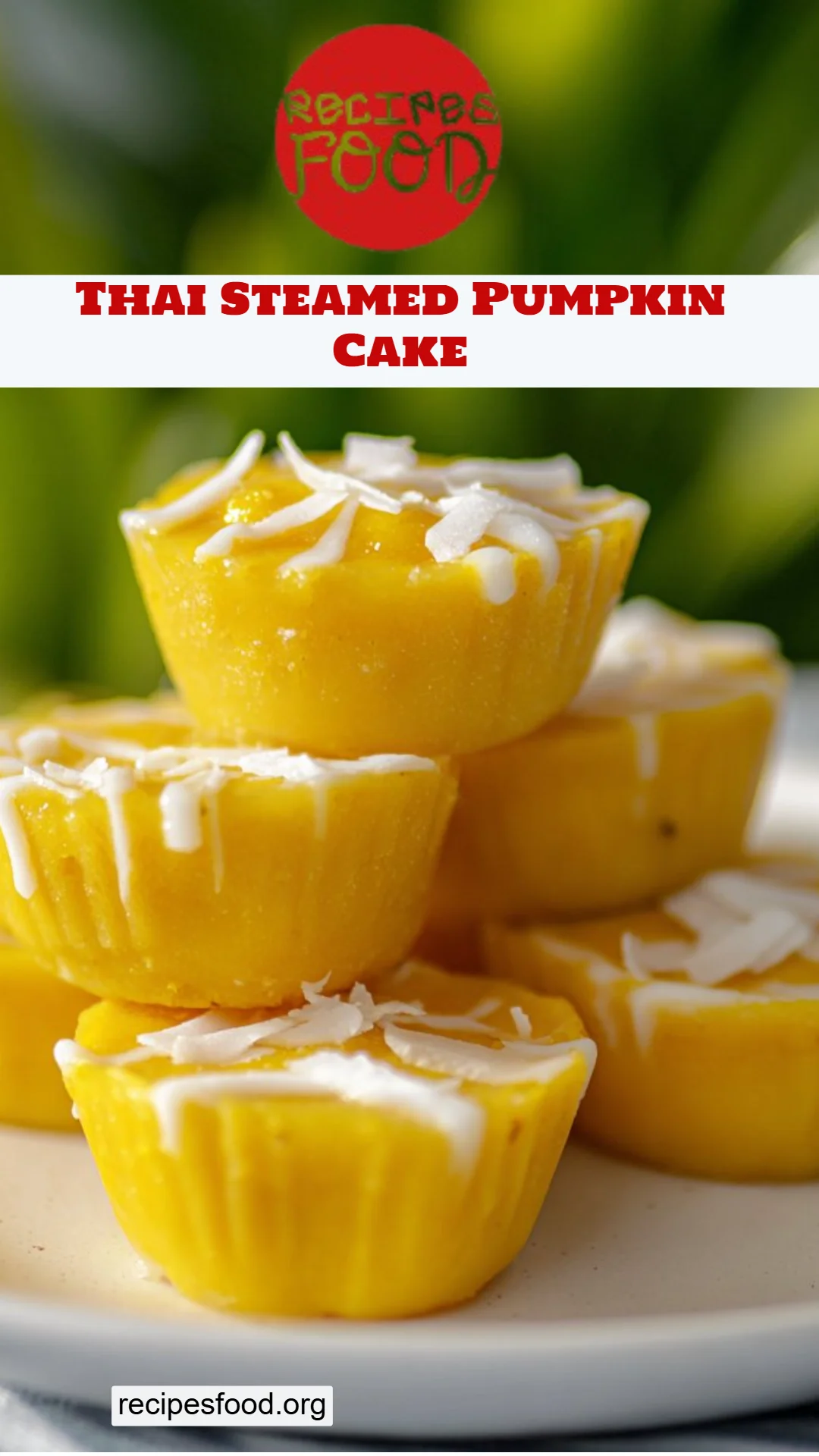 Thai Steamed Pumpkin Cake