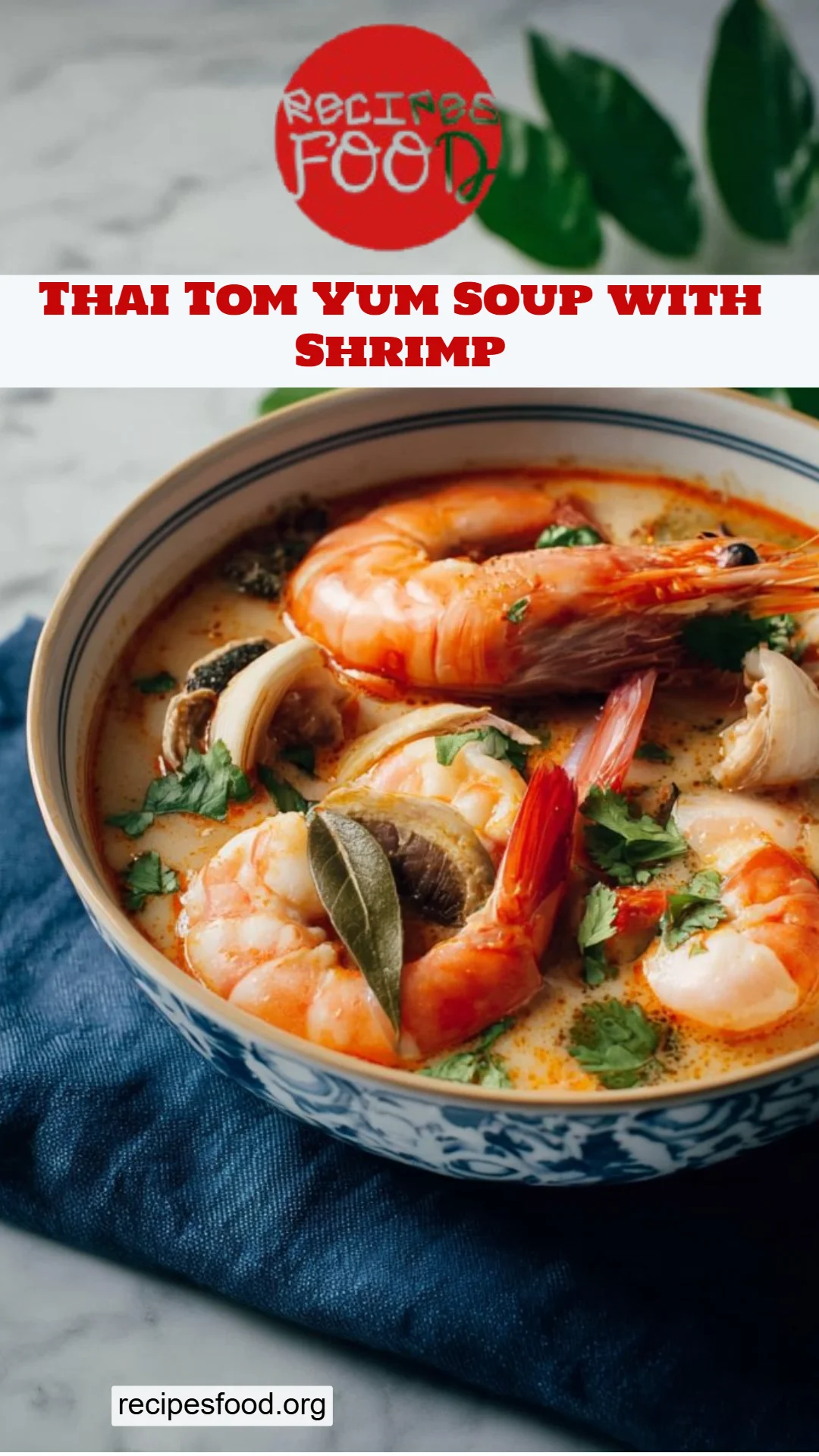 Thai Tom Yum Soup with Shrimp