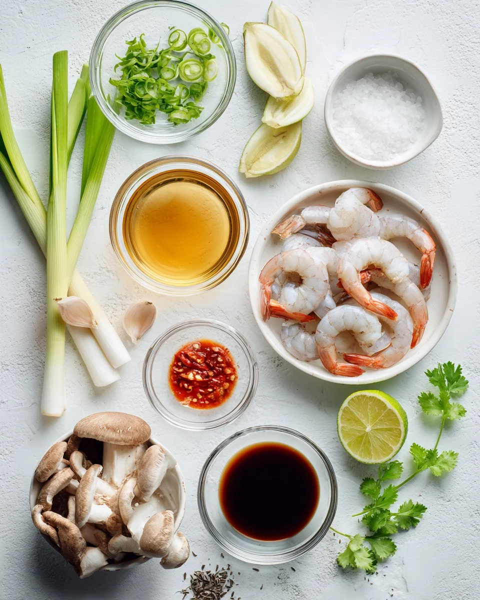 Thai Tom Yum Soup with Shrimp