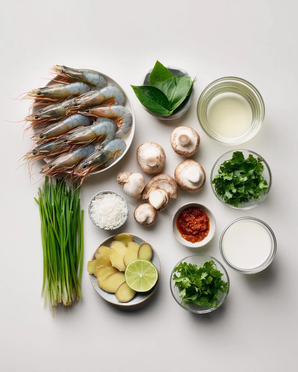 Thai Tom Yum Soup with Shrimp Creamy Style