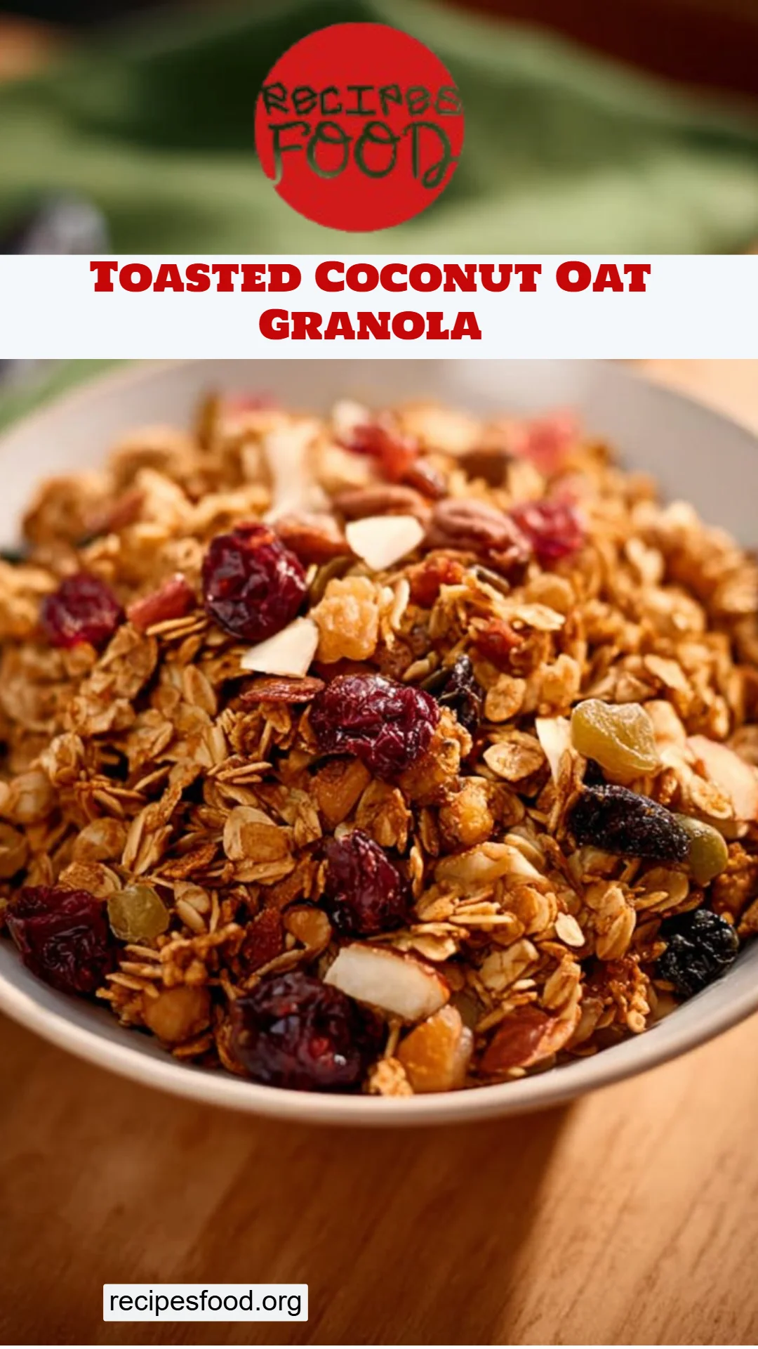 Toasted Coconut Oat Granola