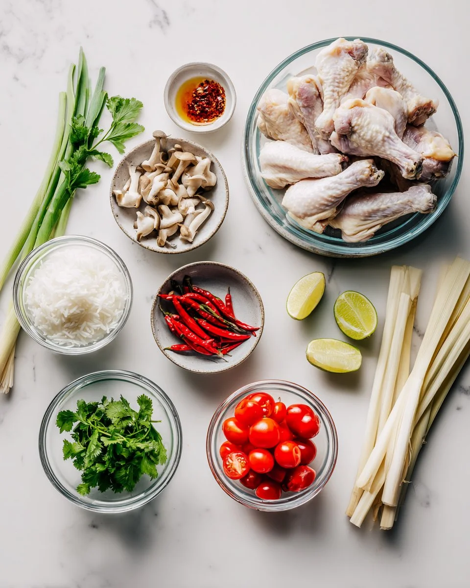 Tom Yum Soup with Chicken Wings
