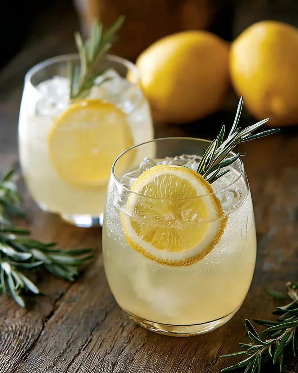 Refreshing white wine spritzer served in a glass with citrus garnishes.