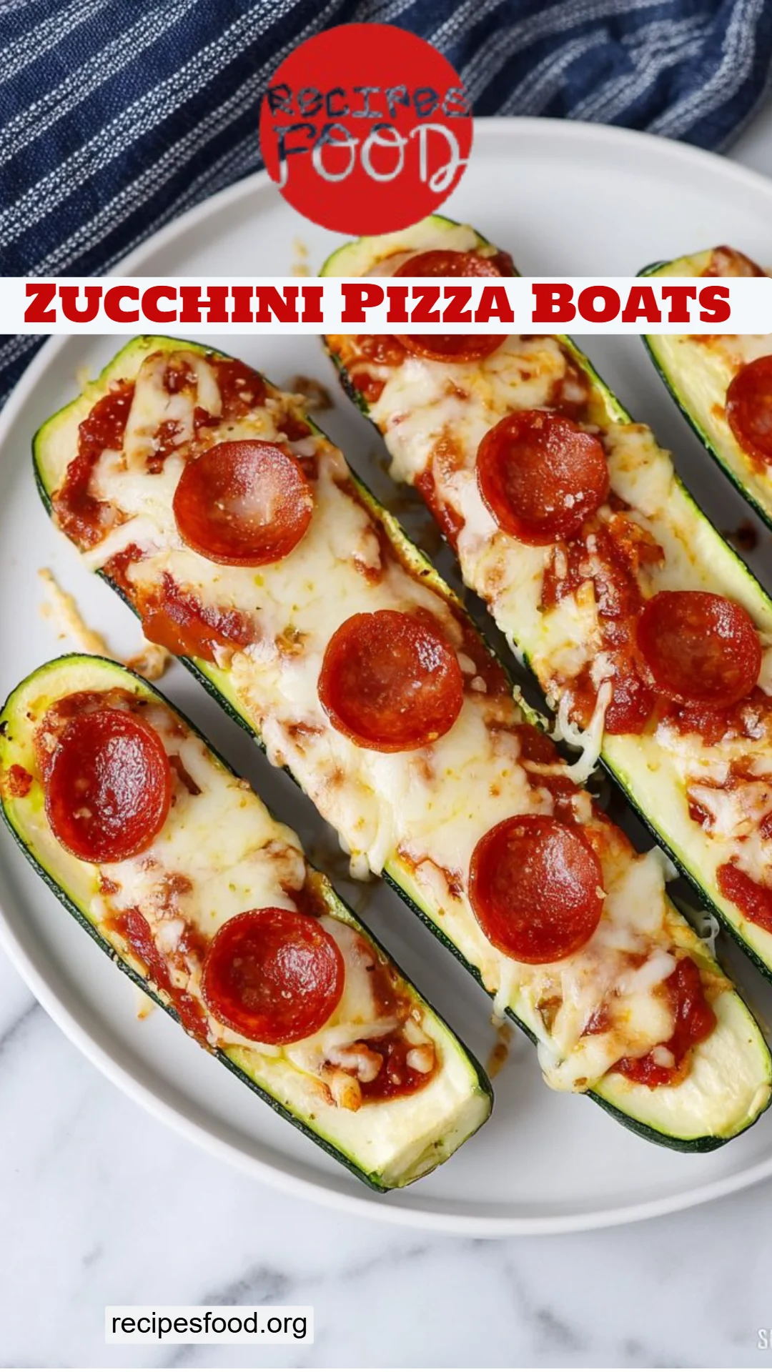 Zucchini Pizza Boats