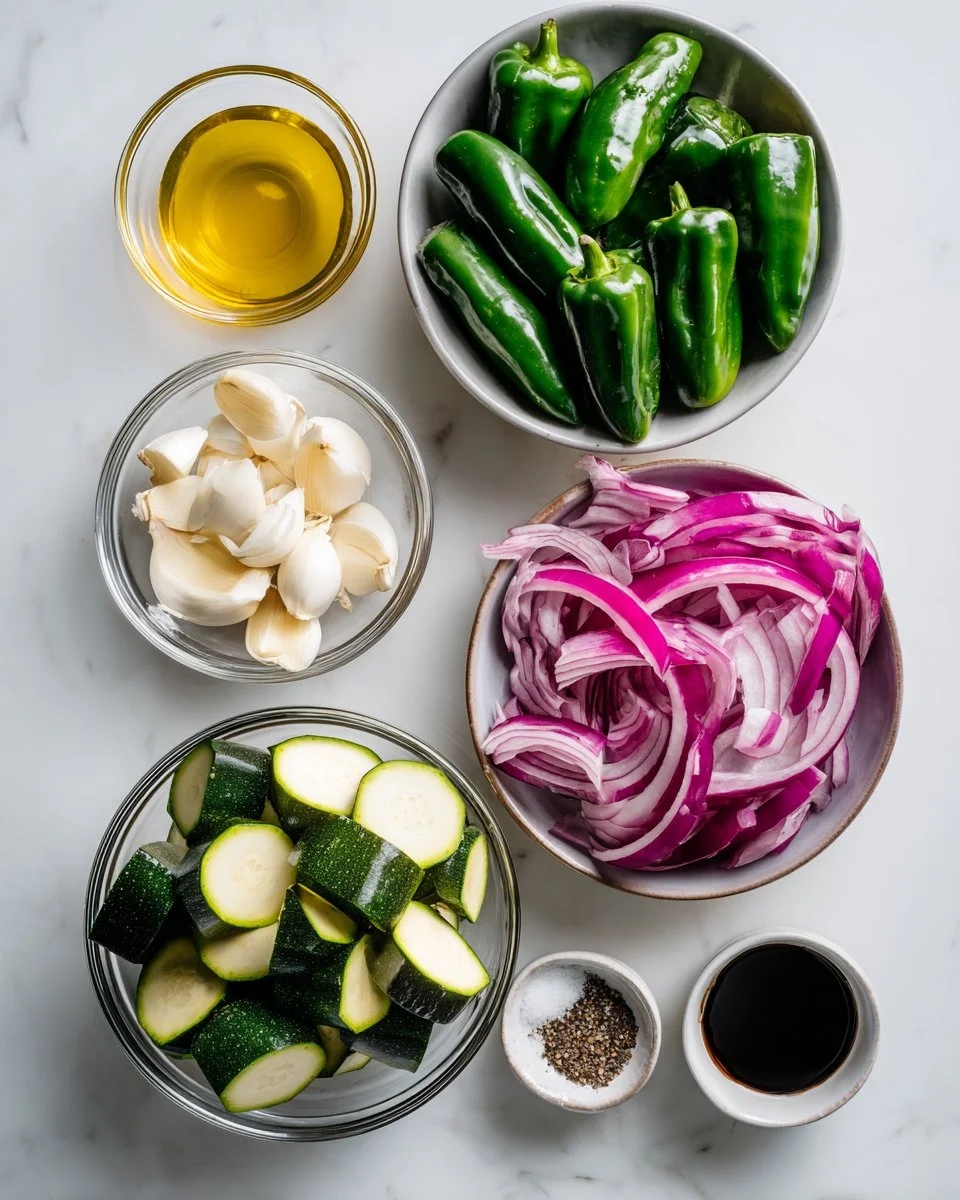 Zucchini & Poblano Pepper Sauté