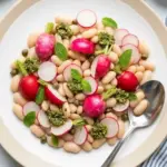 Delightfully Fresh Radish Salad with Radish Top Pesto