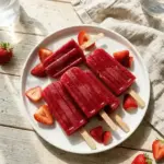 Healthy Strawberry Watermelon Popsicles