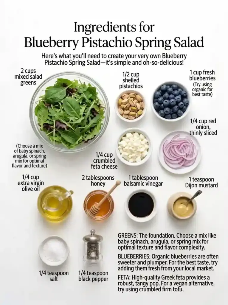 Blueberry Pistachio Spring Salad