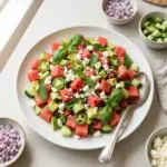 Refreshing Watermelon Salad with Feta & Mint
