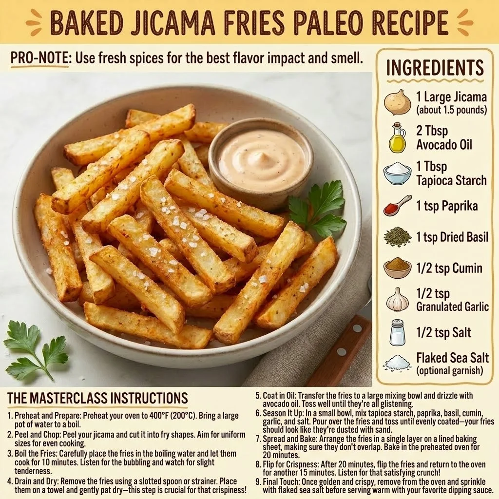Baked Jicama Fries Paleo