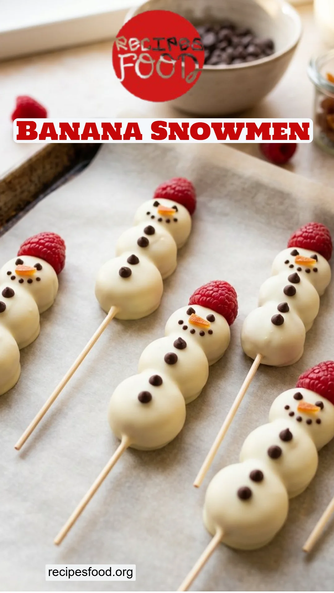 Banana Snowmen