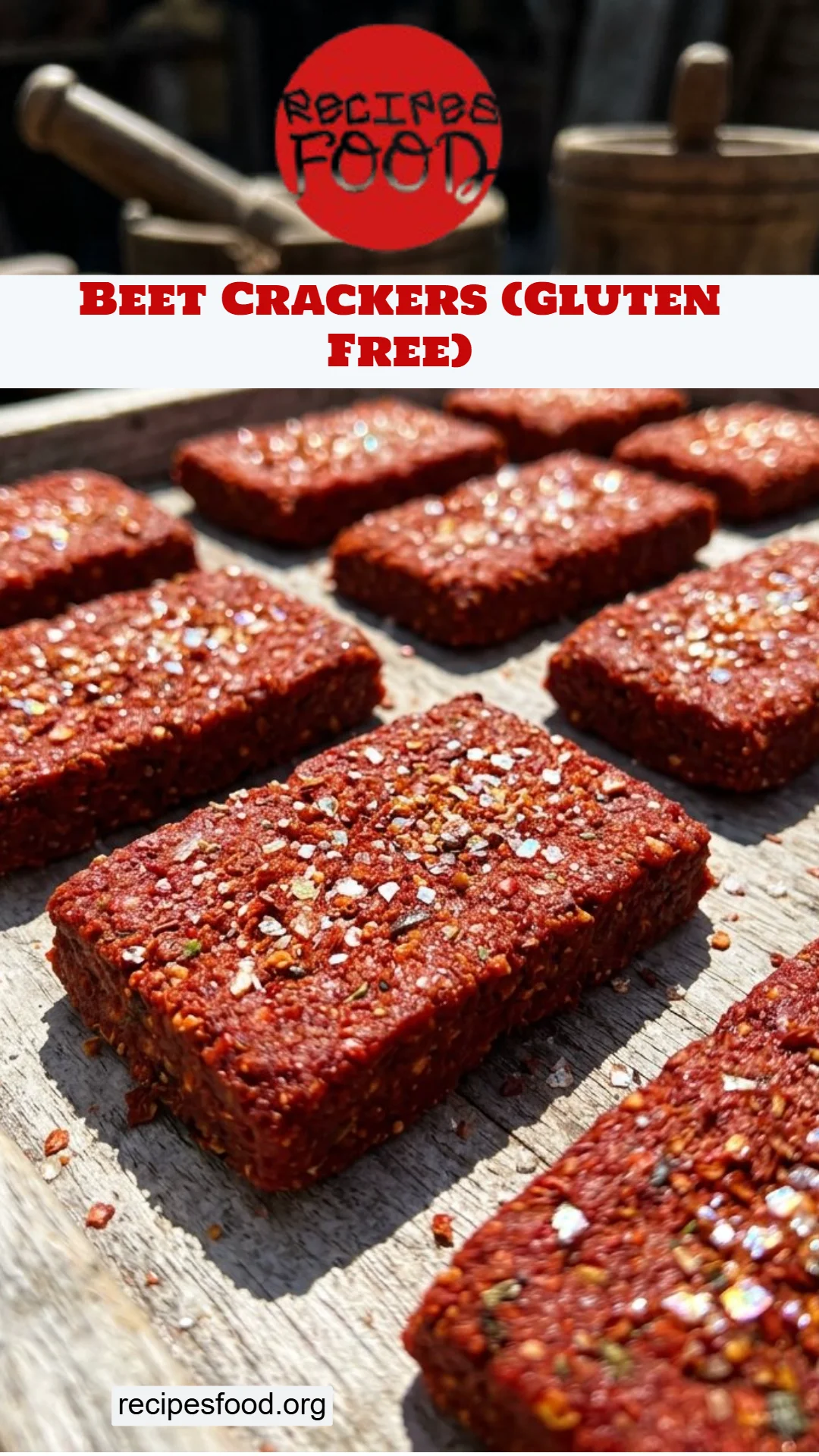 Beet Crackers (Gluten Free)