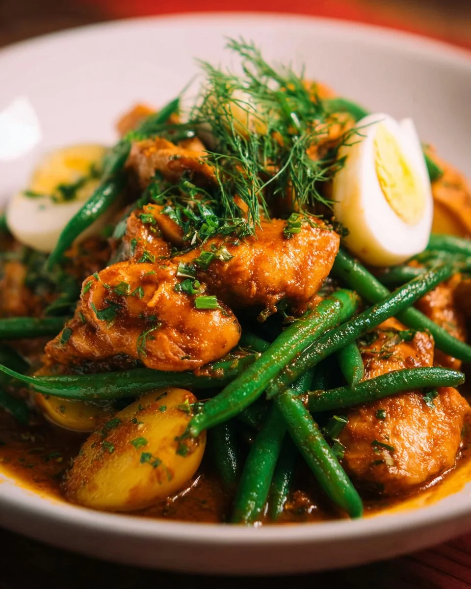 Pad Prik King Thai Red Curry Stir Fry with Chicken