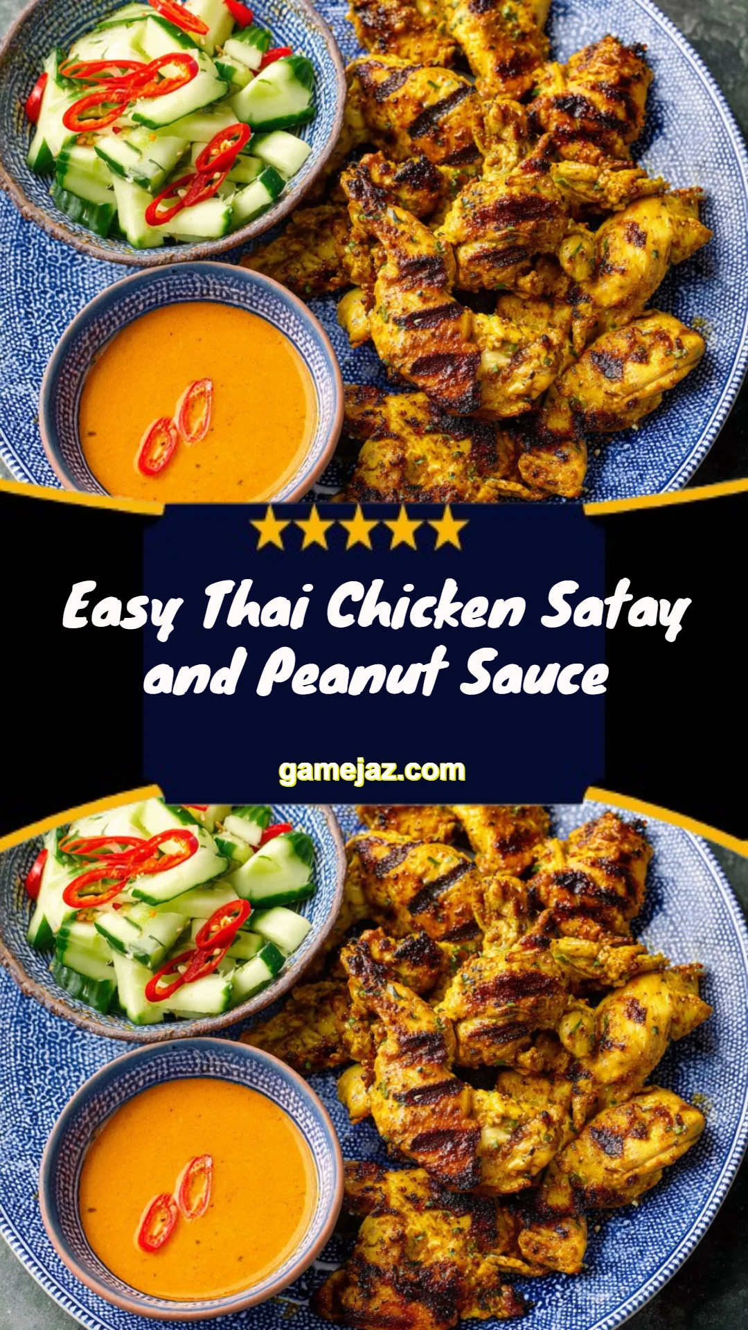 Easy Thai Chicken Satay and Peanut Sauce