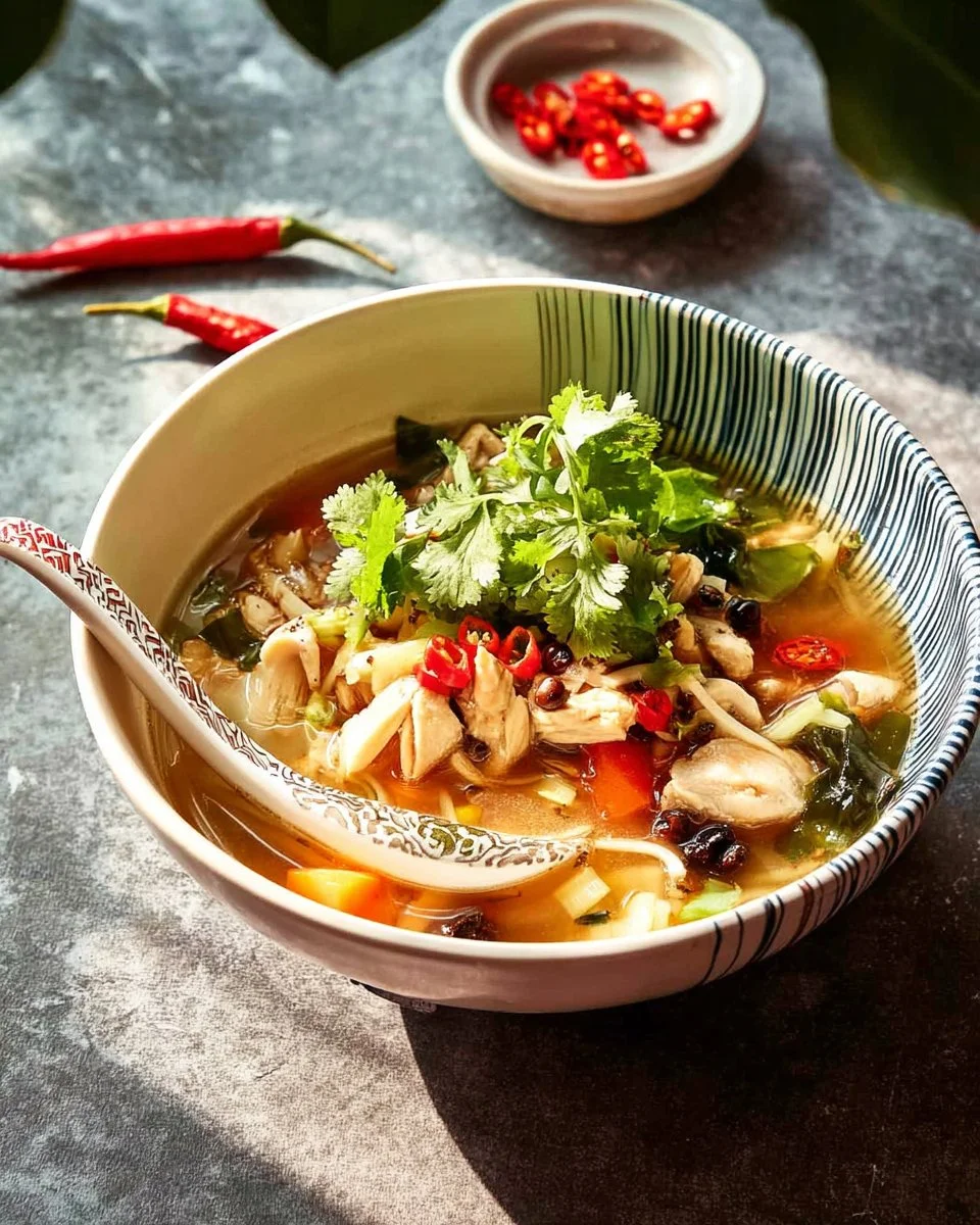 Tom Yum Soup with Chicken Wings