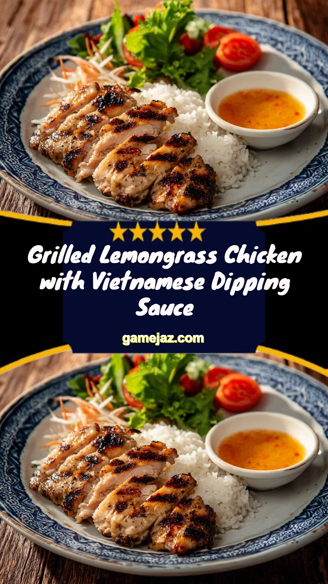Grilled Lemongrass Chicken with Vietnamese Dipping Sauce