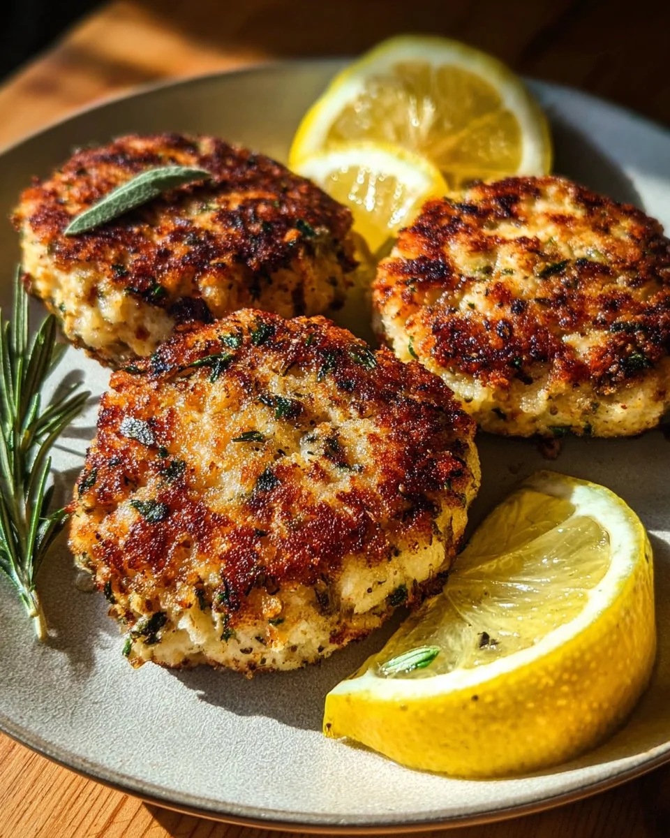 Rosemary Lemon Chicken Patties