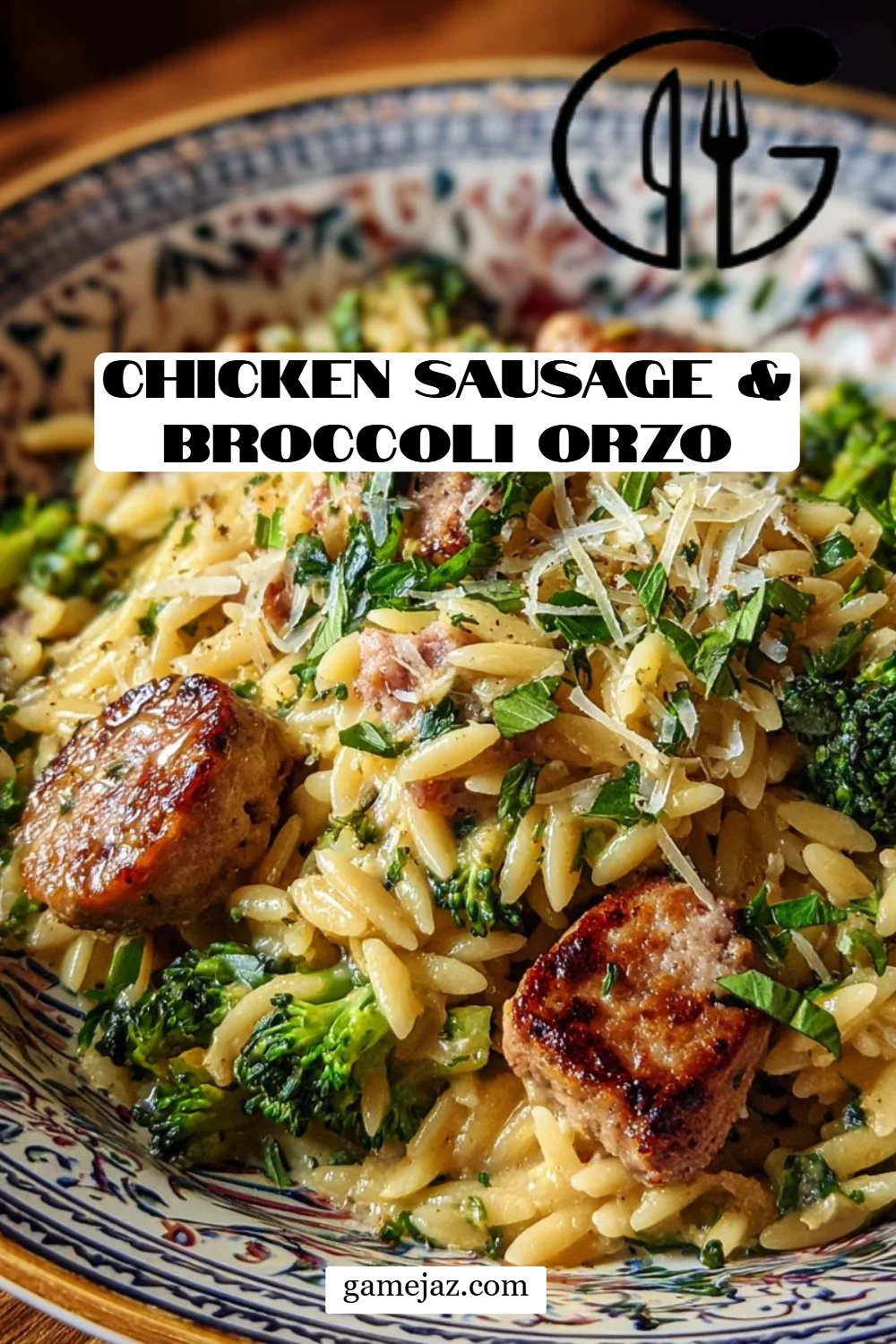 Chicken Sausage & Broccoli Orzo