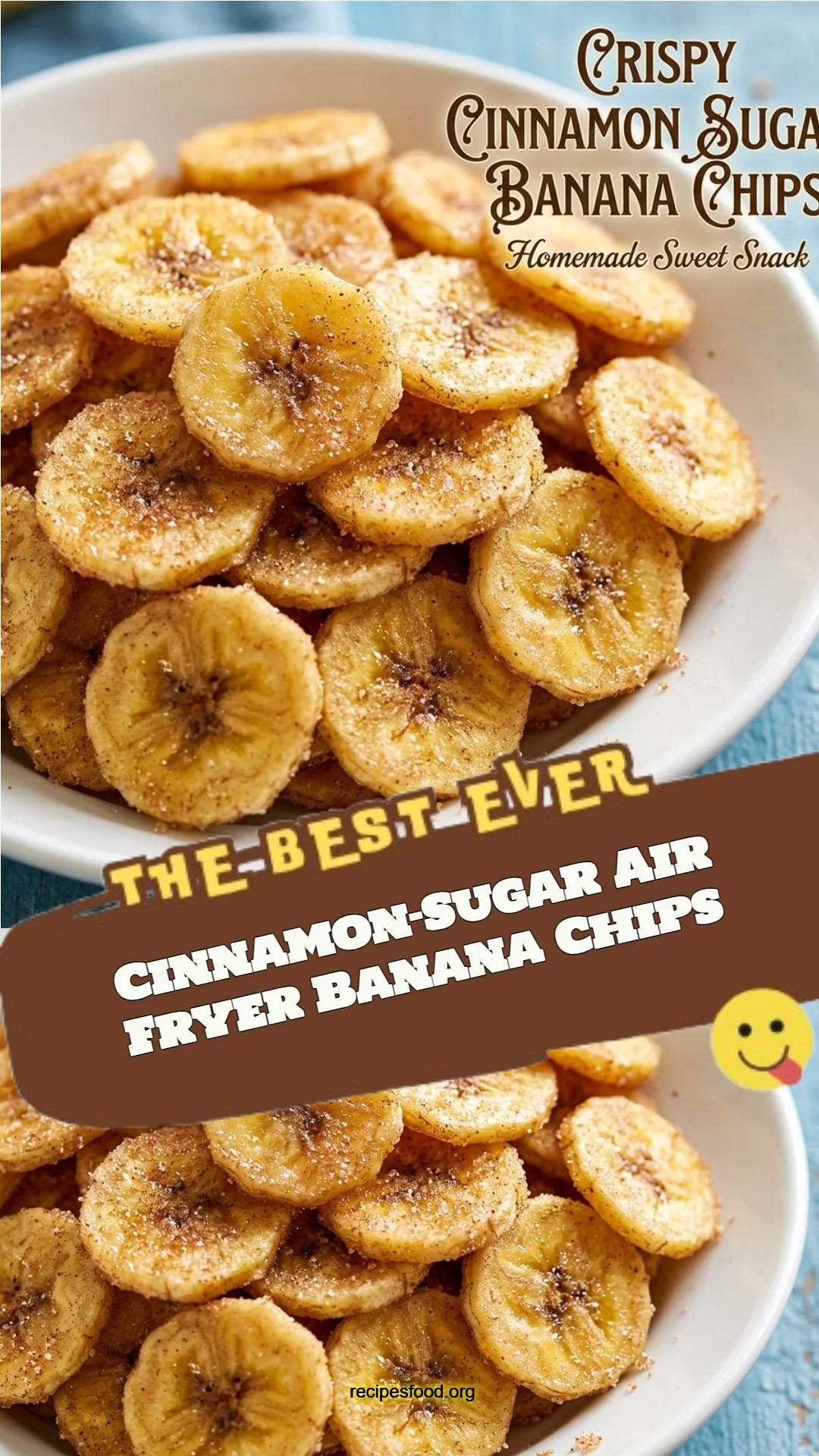 Cinnamon-Sugar Air Fryer Banana Chips