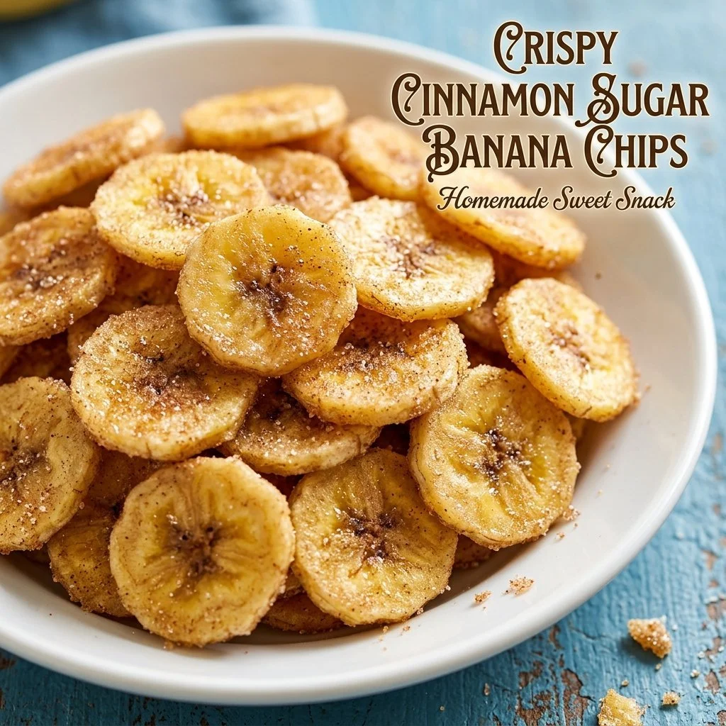 Cinnamon-Sugar Air Fryer Banana Chips