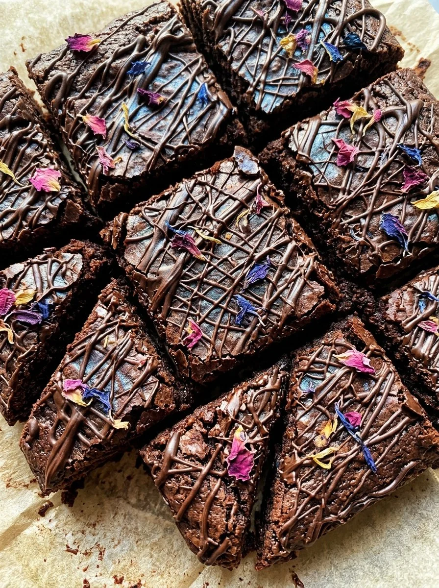 Delicious gluten-free and Paleo collagen brownies on a wooden table