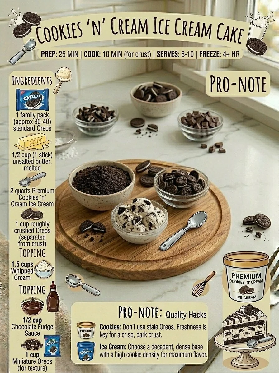 Cookie Dough Ice Cream Cake