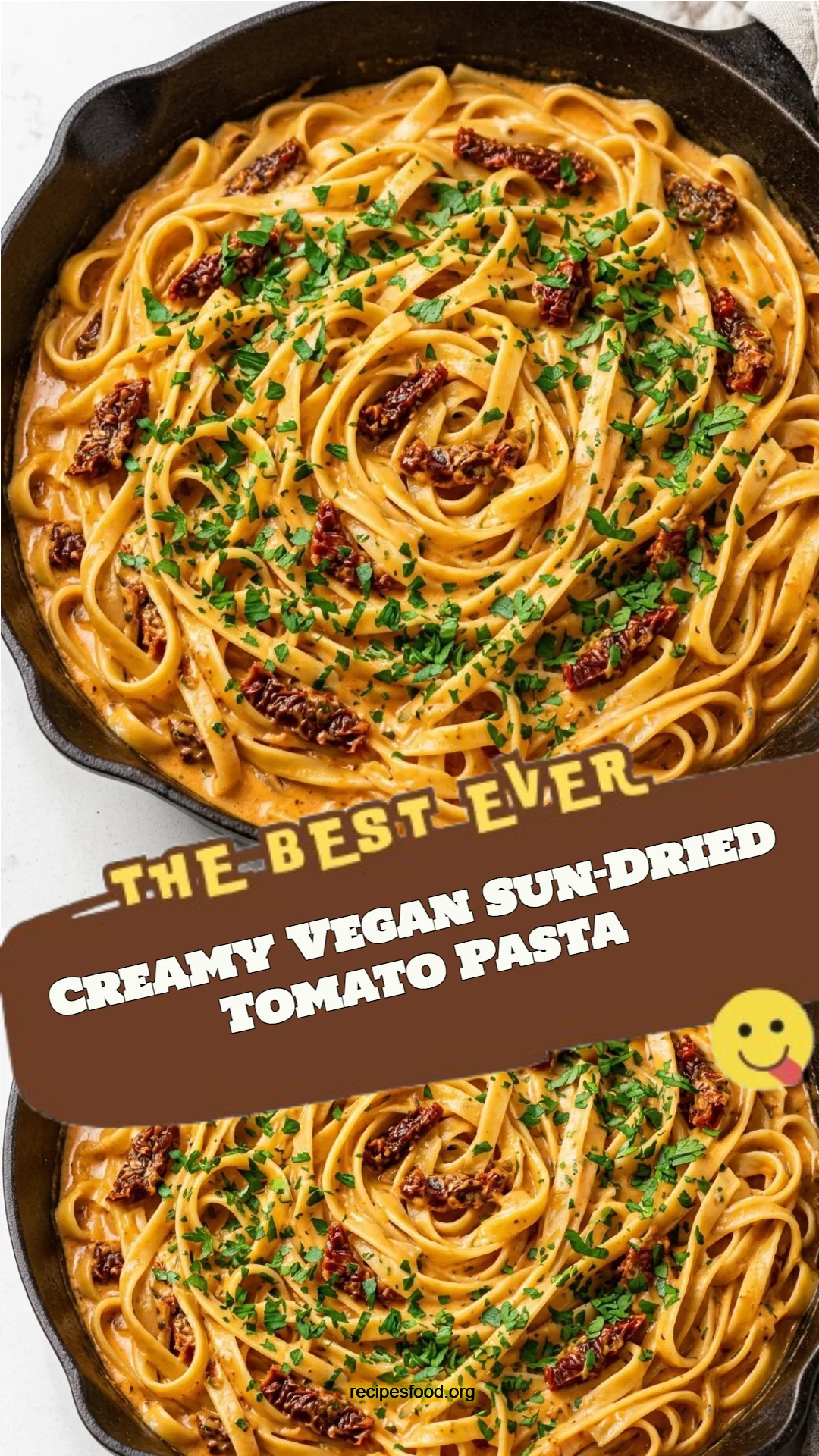 Creamy Vegan Sun-Dried Tomato Pasta