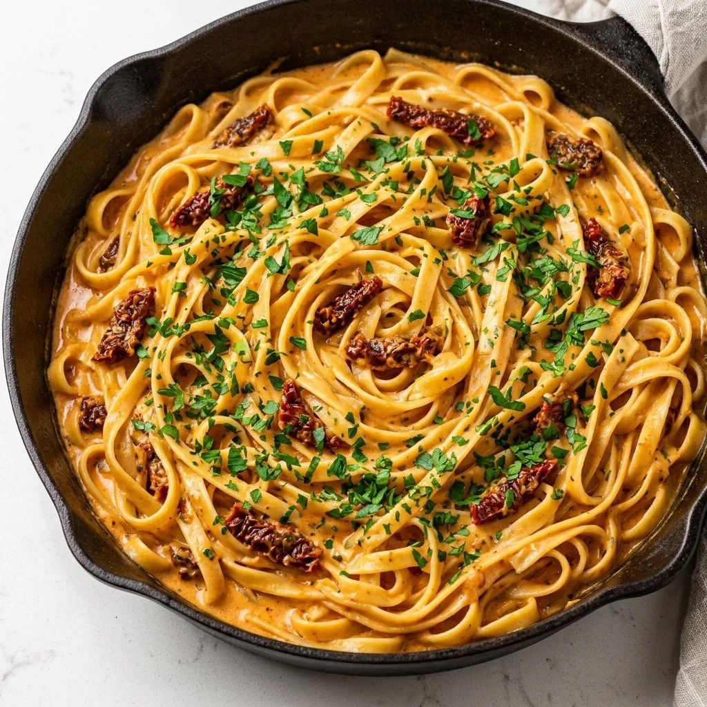 Creamy Vegan Sun-Dried Tomato Pasta