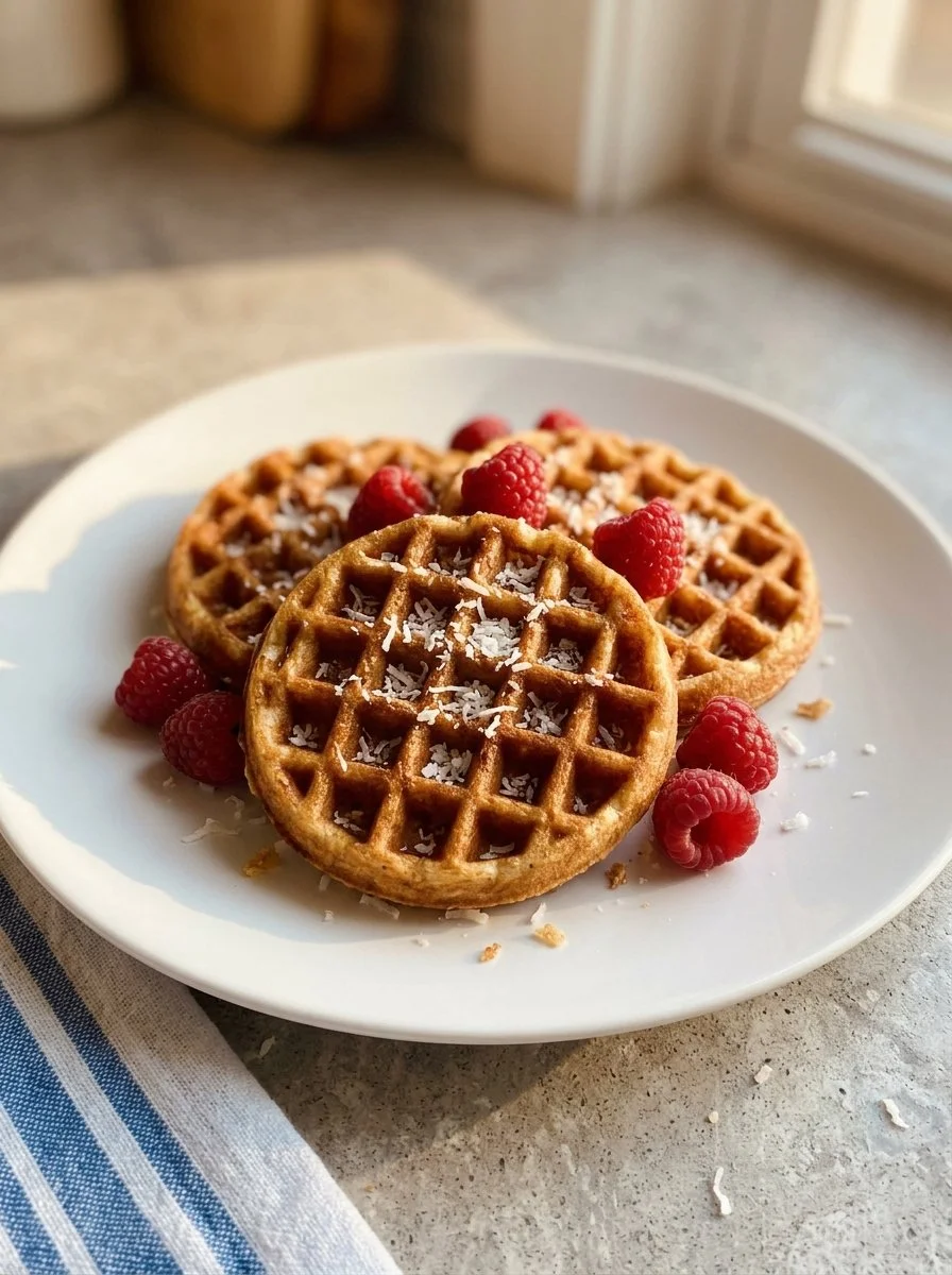 Crispy Coconut Flour Waffles (Paleo)