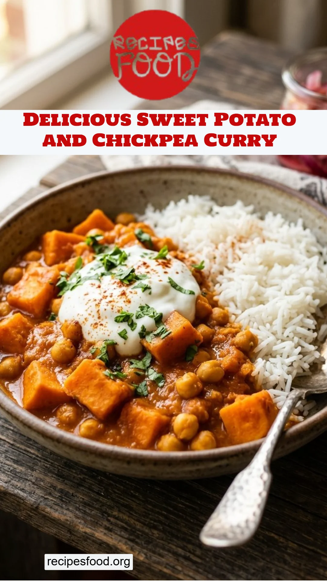 Delicious Sweet Potato and Chickpea Curry