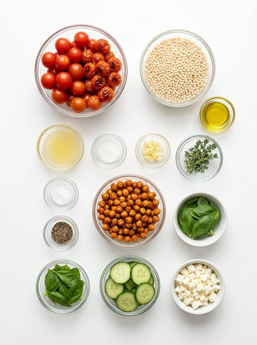 Delightfully Fresh Cherry Tomato Couscous Salad