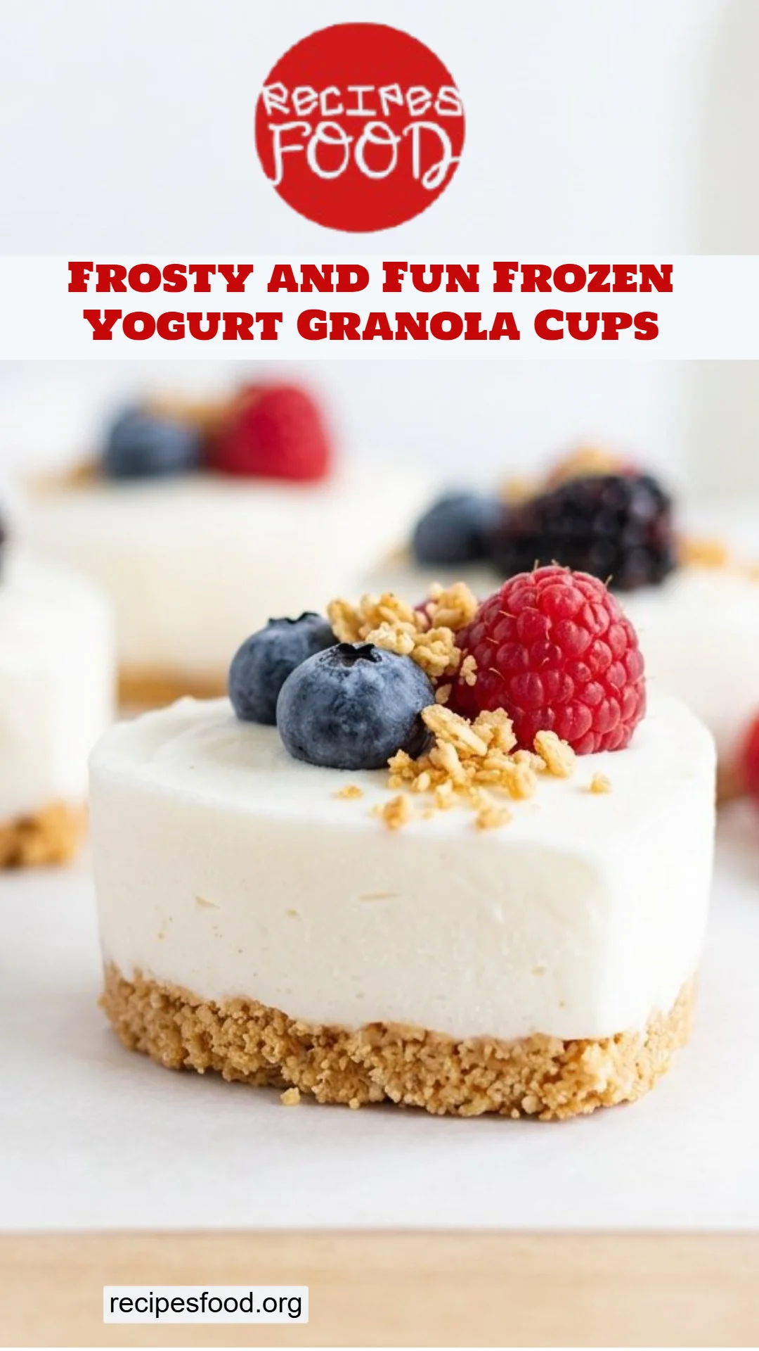 Frosty and Fun Frozen Yogurt Granola Cups