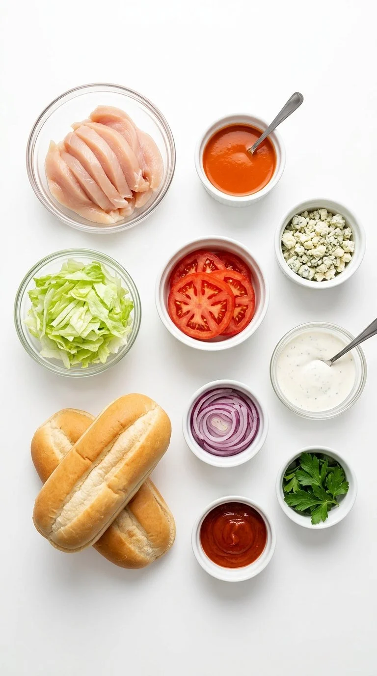 Grilled Buffalo Chicken Subs