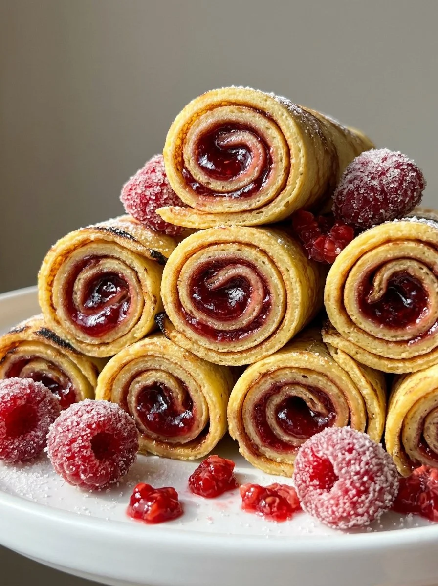 Healthy coconut flour crepes served with fresh fruits and nuts