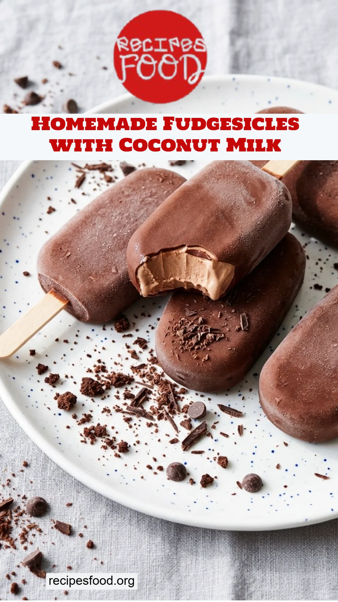 Homemade Fudgesicles with Coconut Milk