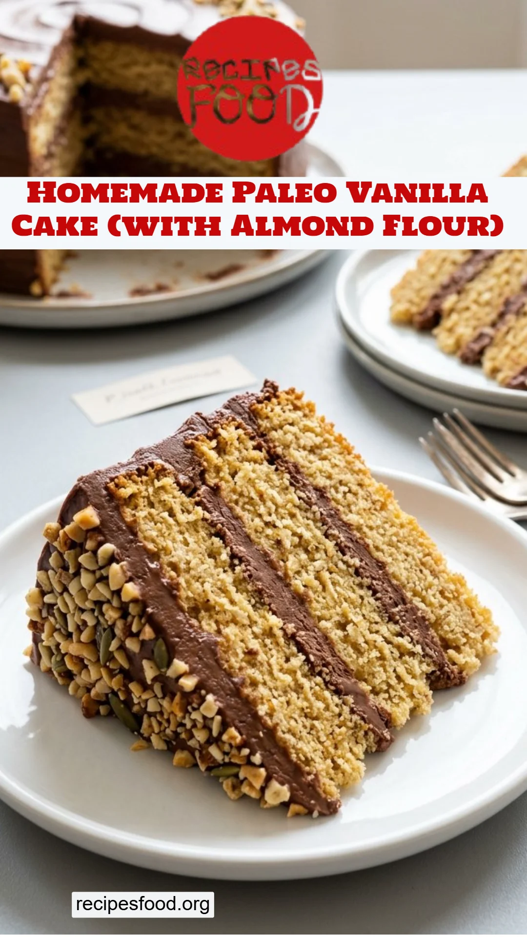 Homemade Paleo Vanilla Cake (with Almond Flour)
