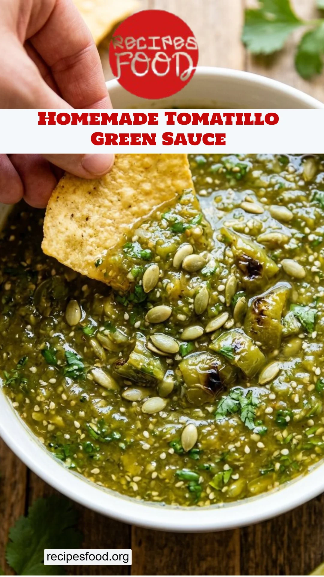 Homemade Tomatillo Green Sauce