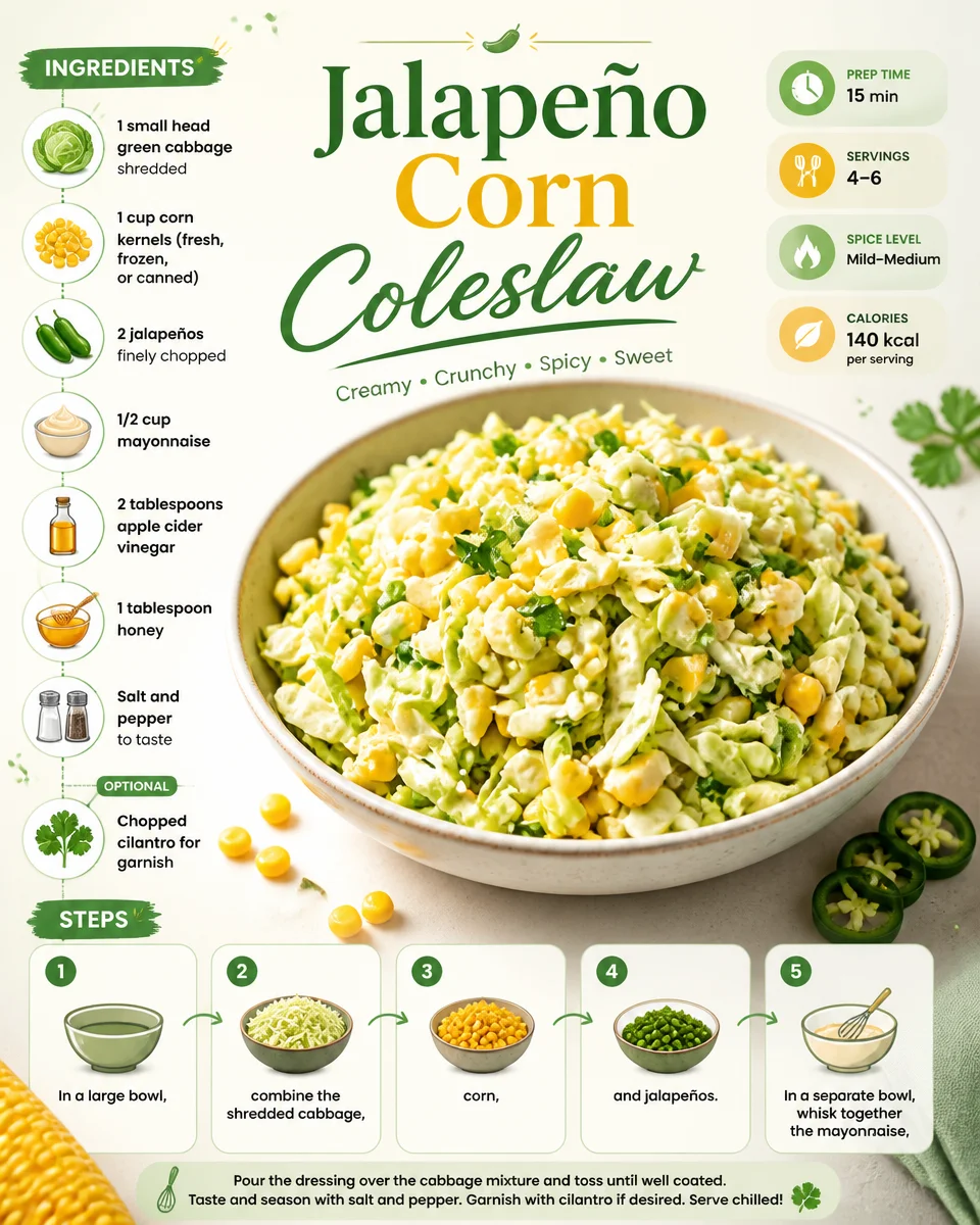 Jalapeño Corn Coleslaw