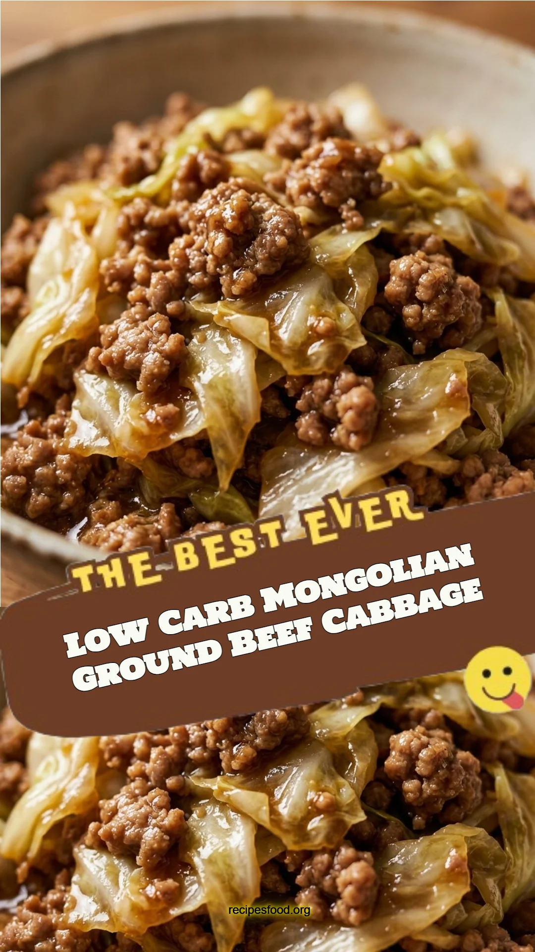 Low Carb Mongolian Ground Beef Cabbage