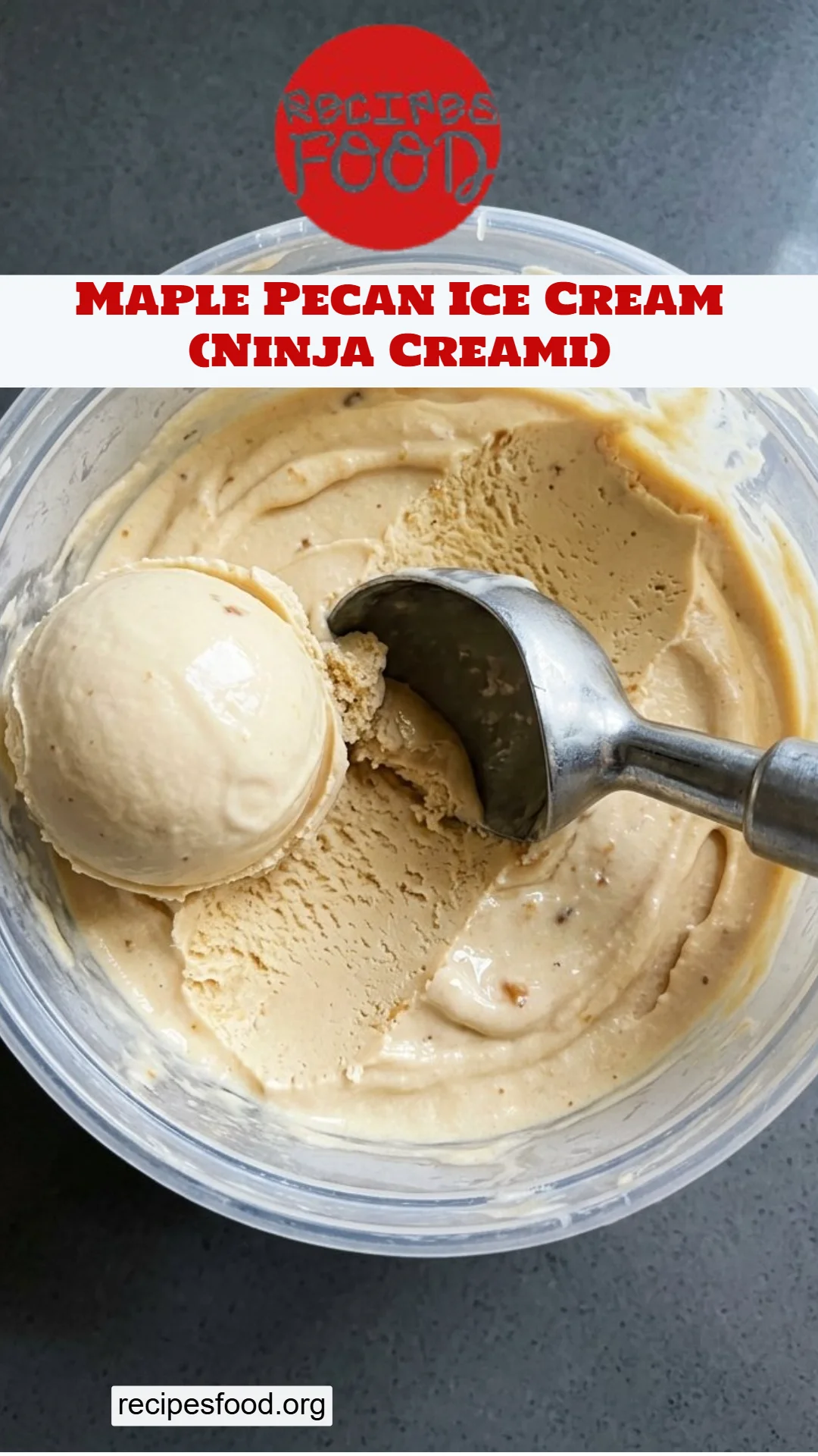 Maple Pecan Ice Cream (Ninja Creami)