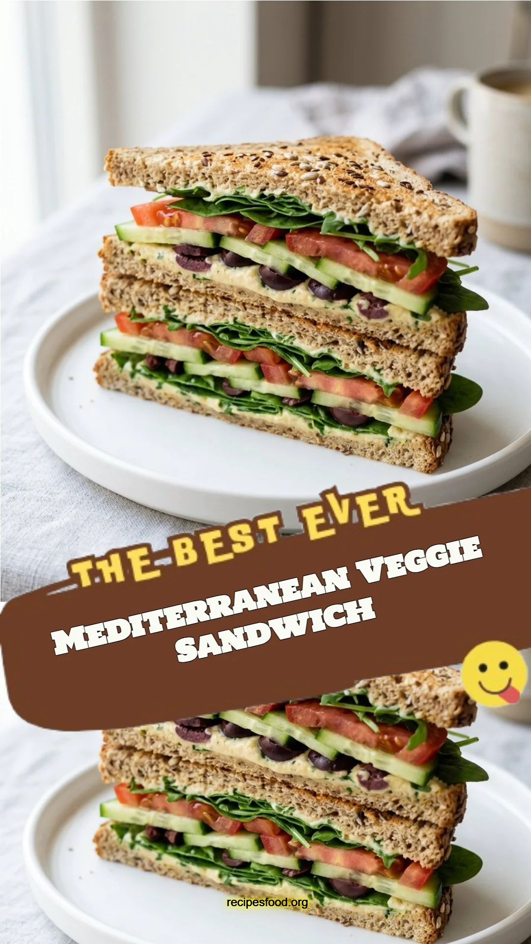 Mediterranean Veggie Sandwich