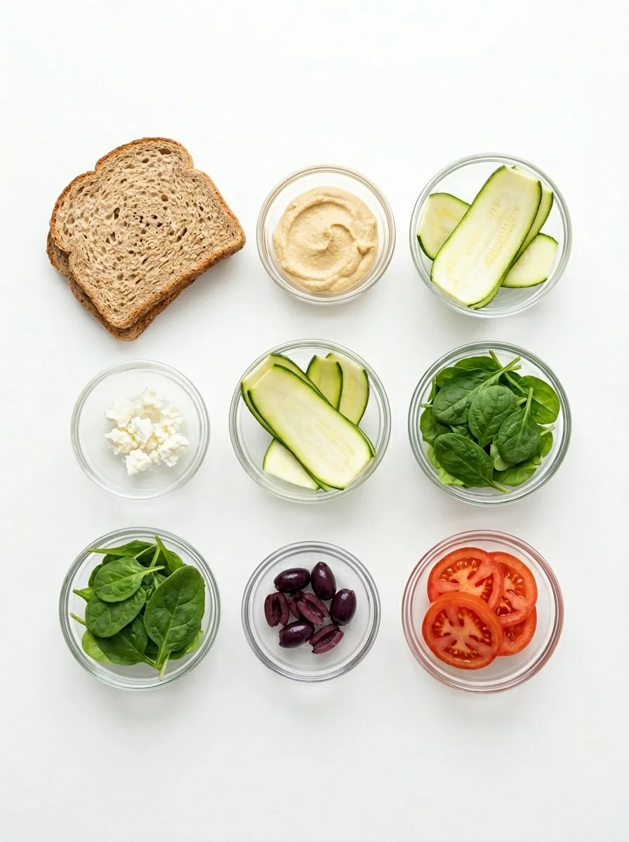 Mediterranean Veggie Sandwich