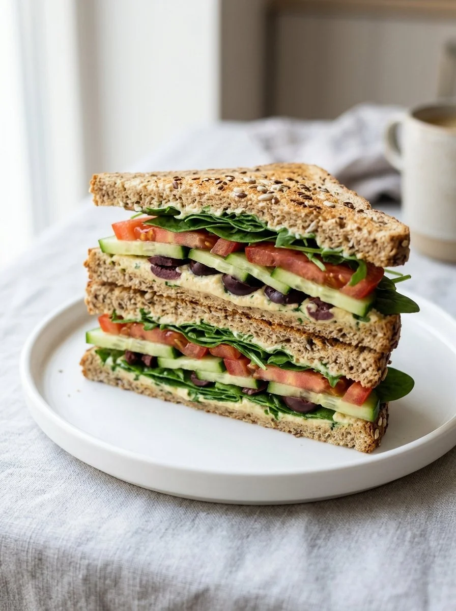 Mediterranean Veggie Sandwich