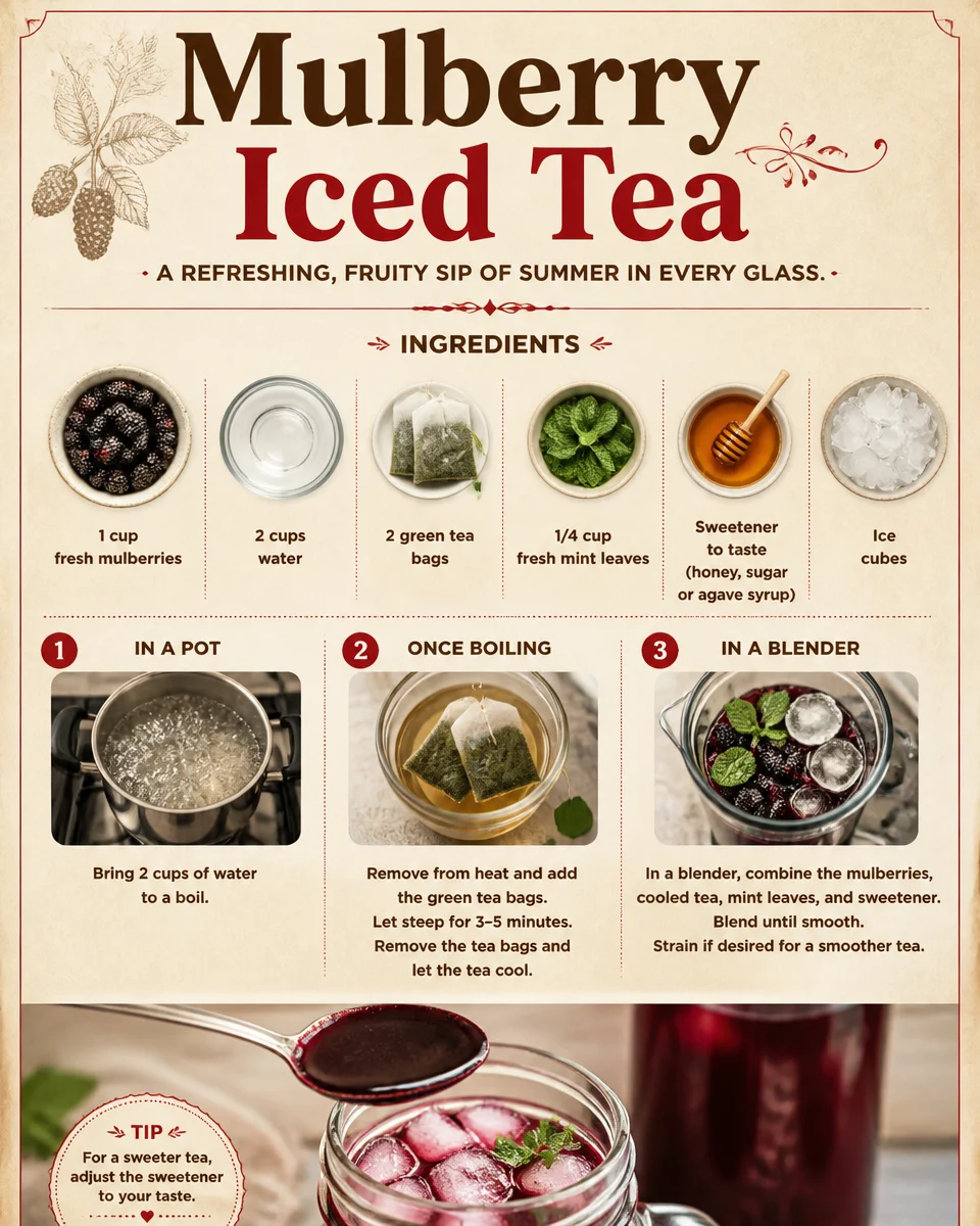 Mulberry Iced Tea