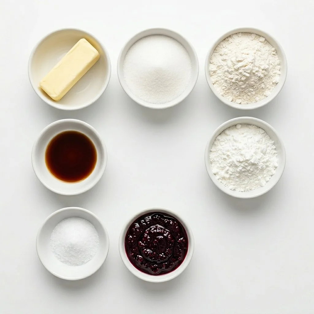 Mulberry Thumbprint Cookies