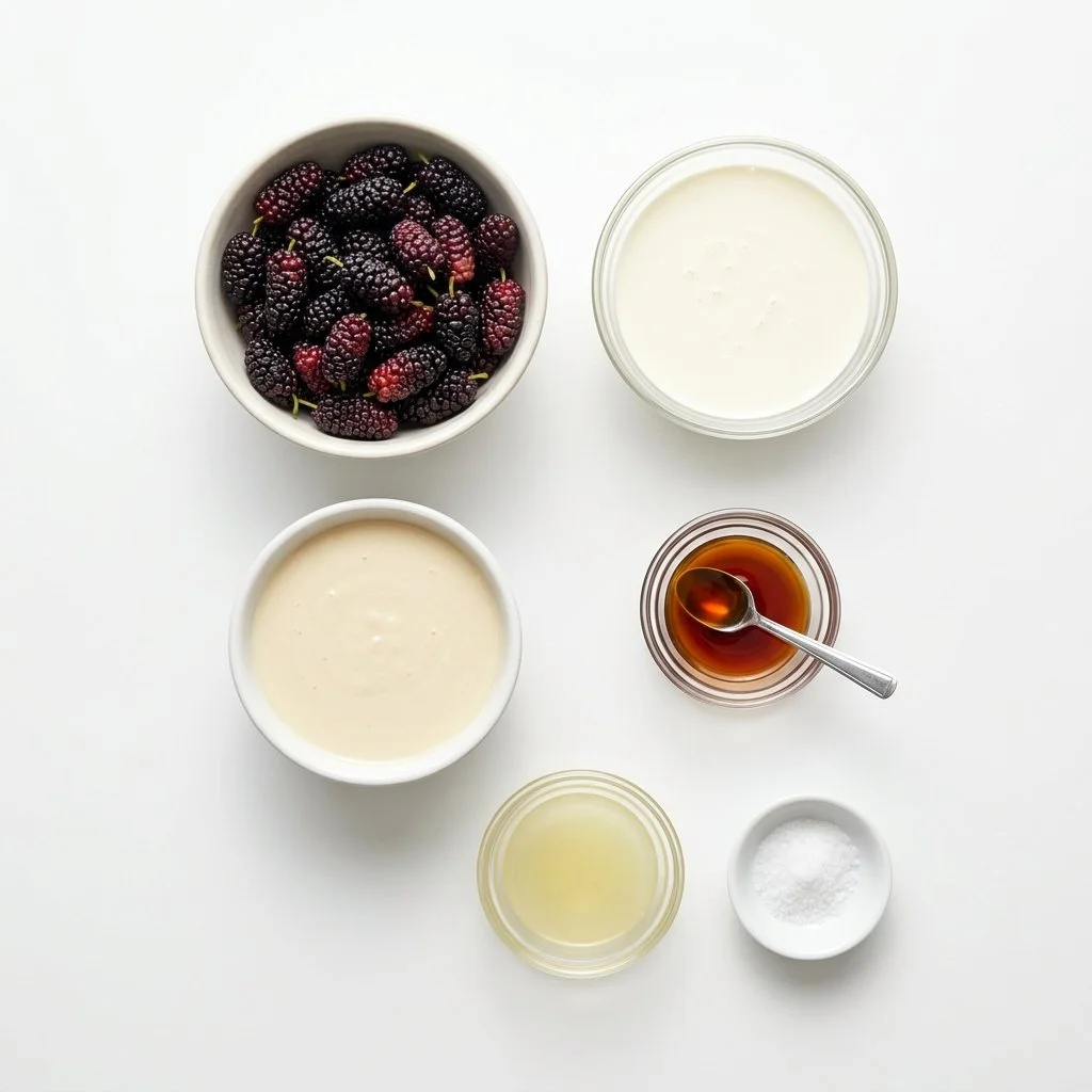 No-Churn Mulberry Ice Cream