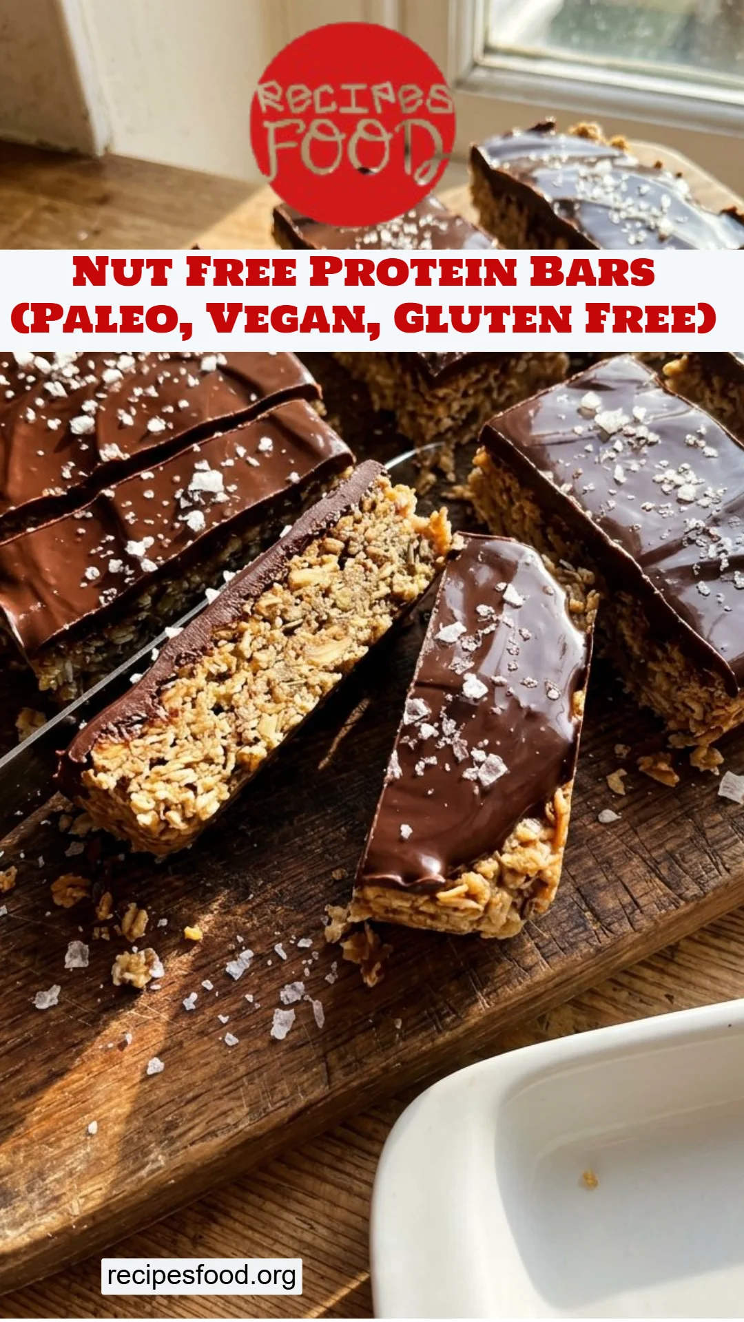 Nut Free Protein Bars (Paleo, Vegan, Gluten Free)