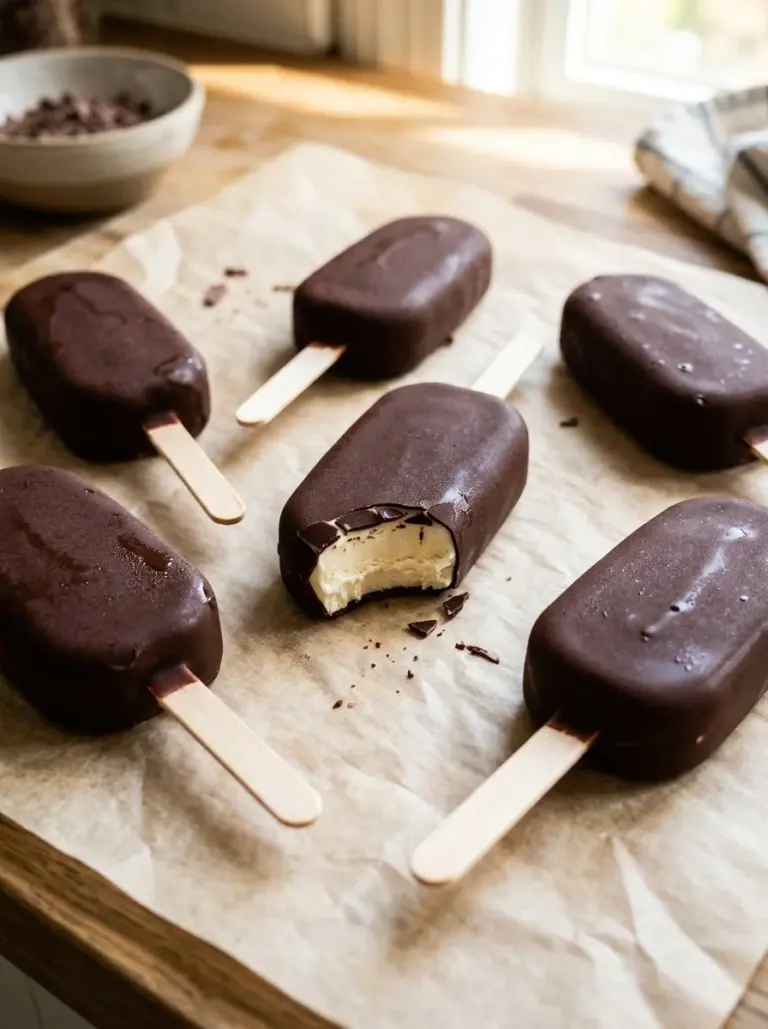 Delicious homemade Paleo Ice Cream Bars made with natural ingredients
