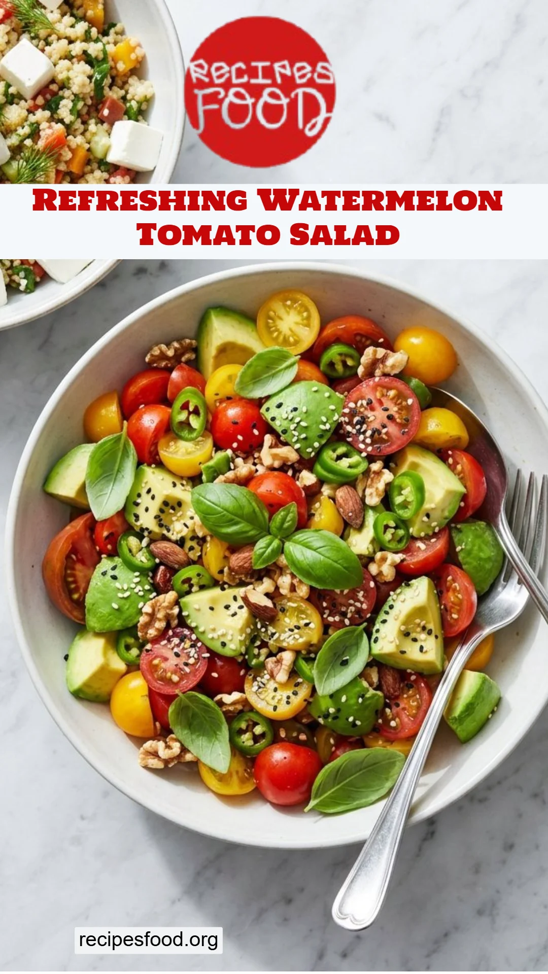 Refreshing Watermelon Tomato Salad