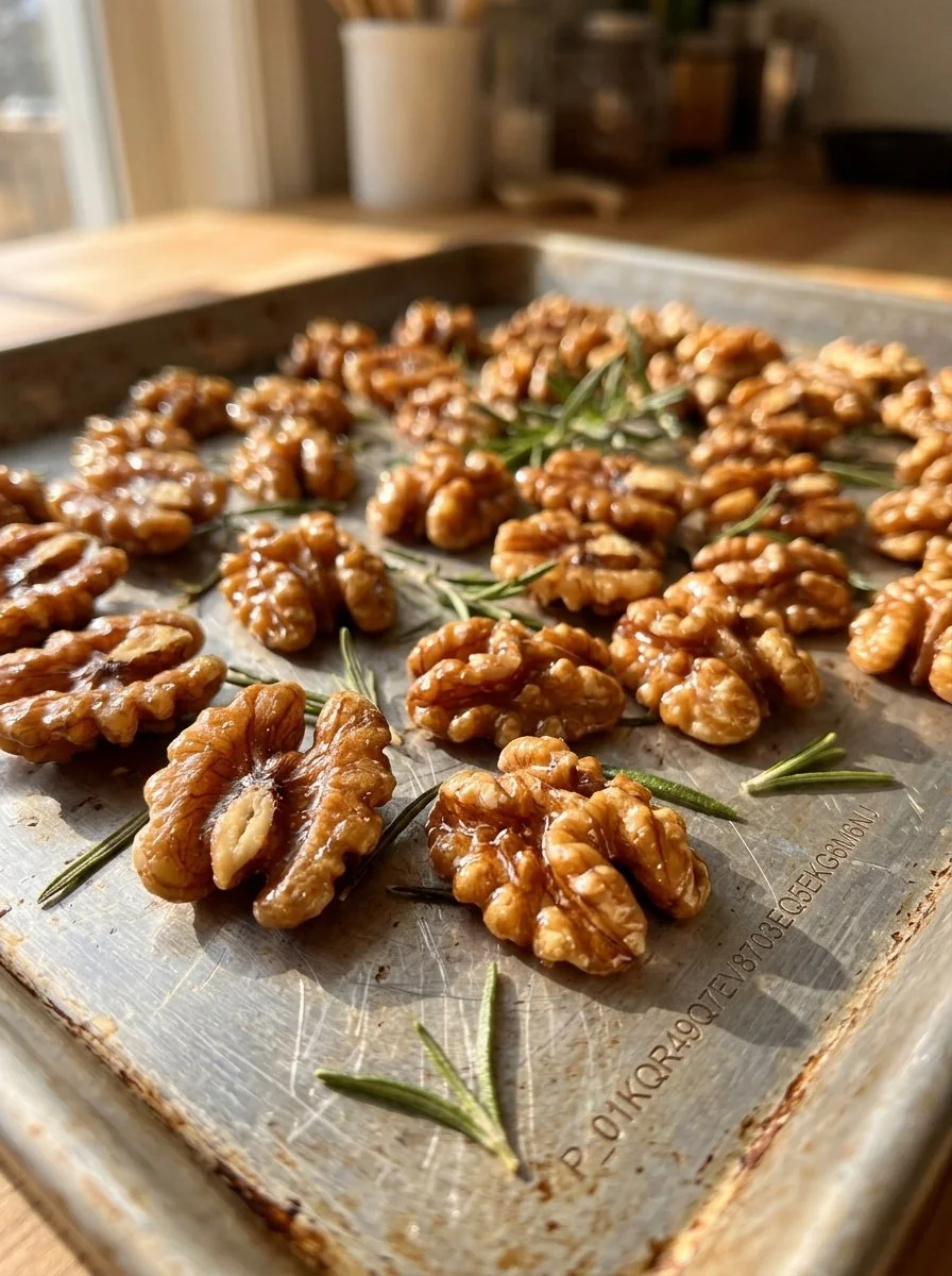 Savory Rosemary Roasted Walnuts (Paleo, Keto)